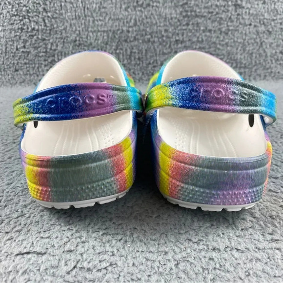 New crocs classic spray DYE MENS 10 CLOGS Tie-Dye Collection‎ Womens 12 Shoes - Picture 7 of 16